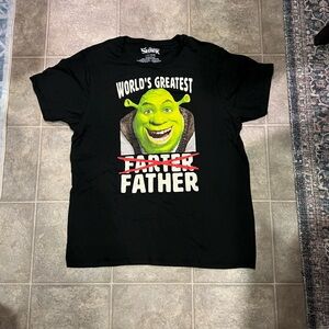 Black Shrek Graphic T-Shirt